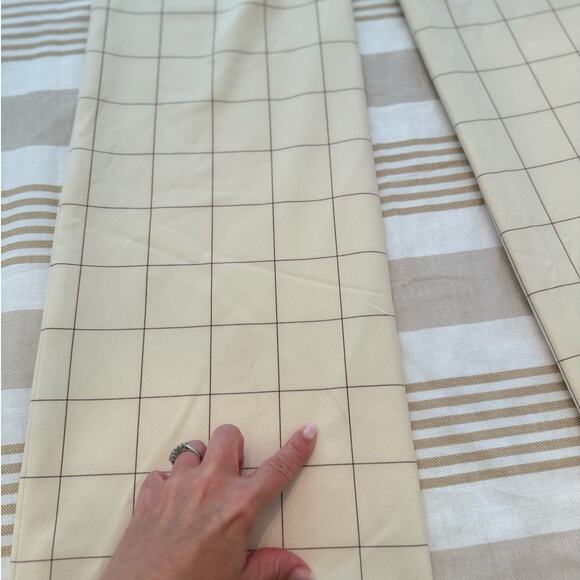 Veronica Beard *NWT ($478) | Ecru & brown window pane Tonelli pants | size 00 - Picture 6 of 11